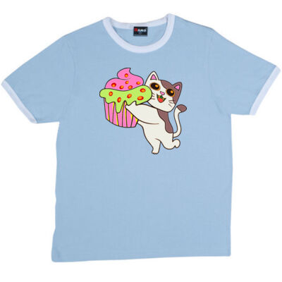 cat kitten - RAMO- Ringer Unisex Tee Thumbnail