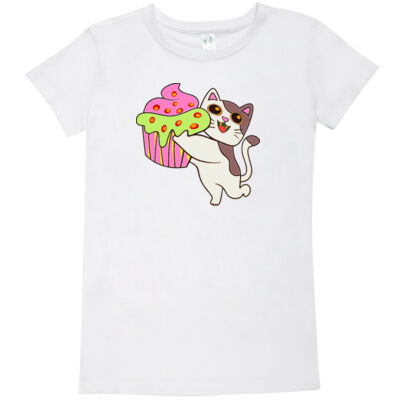 cat kitten - Ramo - Ladies Modern Fit Tee Thumbnail
