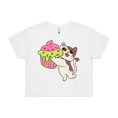 cat kitten - AS Colour - Crop Tee Thumbnail