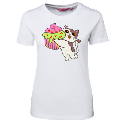 cat kitten - Ladies Tee - On Special! Thumbnail