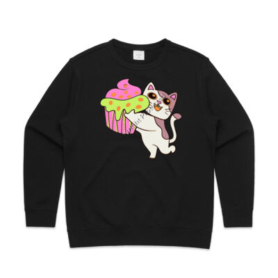 cat kitten -  AS Colour - Premium Women's Crew Thumbnail