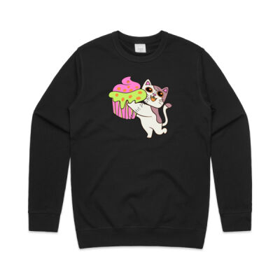 cat kitten -  AS Colour - Premium Men's Crew  Thumbnail