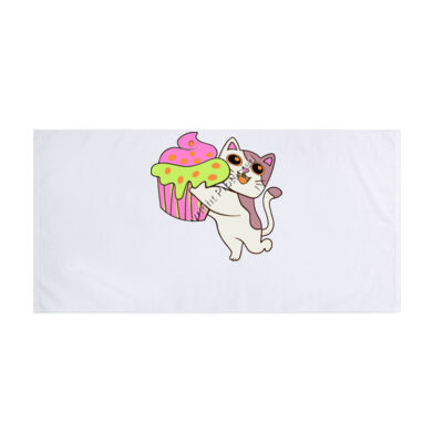 cat kitten - Beach Towel Thumbnail