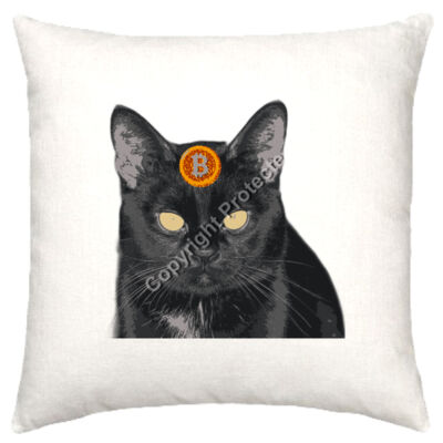 cat kitten - Linen Cushion Cover 50x50cm Thumbnail