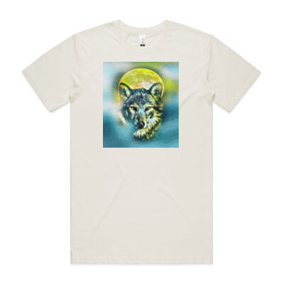 wolf yellow moon - AS Colour - Organic Staple Tee Thumbnail