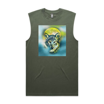 wolf yellow moon - AS Colour - Classic Tank  Thumbnail