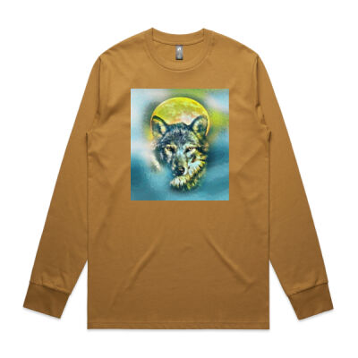 wolf yellow moon - AS Colour - Classic L/S Tee Thumbnail