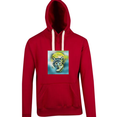 wolf yellow moon - Ramo - Heavy Hoodie Thumbnail