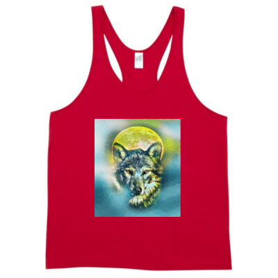 wolf yellow moon - Ramo - T-back Singlet Thumbnail