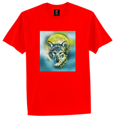 wolf yellow moon - Stedman Classic Tee Thumbnail