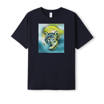 wolf yellow moon - Ramo - Unisex Modern Fit Tee Thumbnail