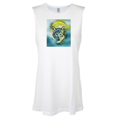 wolf yellow moon - Ramo - Sleeveless Tee Thumbnail