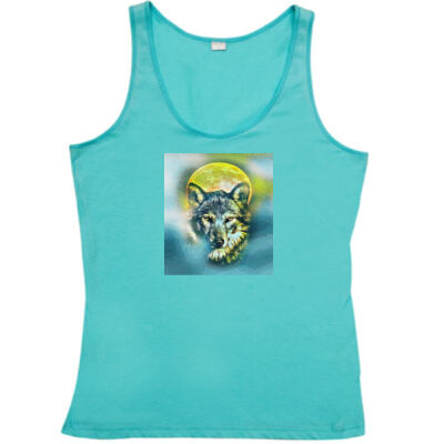 wolf yellow moon - Ramo - American Singlet Thumbnail