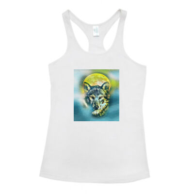 wolf yellow moon - Ramo - Kids T-back Singlet Thumbnail