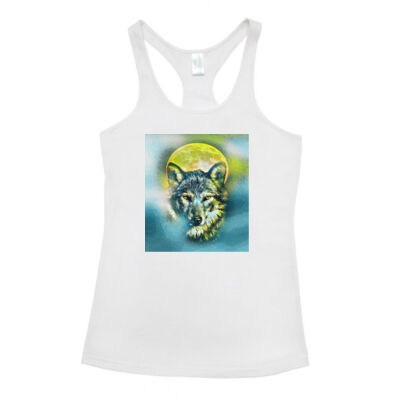 wolf yellow moon - Ramo - T-back Singlet Thumbnail
