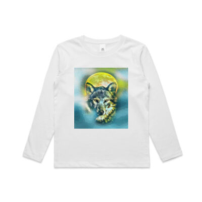 wolf yellow moon Thumbnail