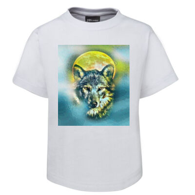 wolf yellow moon Thumbnail