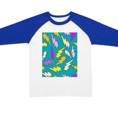 kightning pattern - RAMO - Kids Raglan Thumbnail
