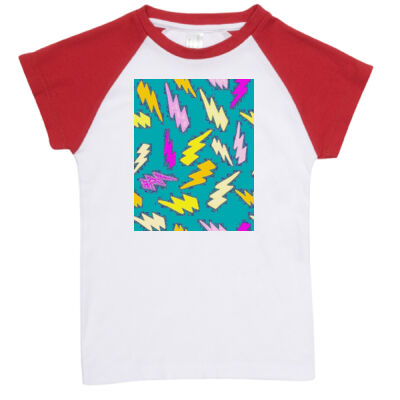 kightning pattern -  RAMO- Organic Baby Raglan  Thumbnail