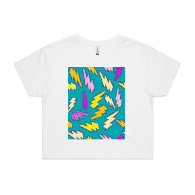 kightning pattern - AS Colour - Crop Tee Thumbnail