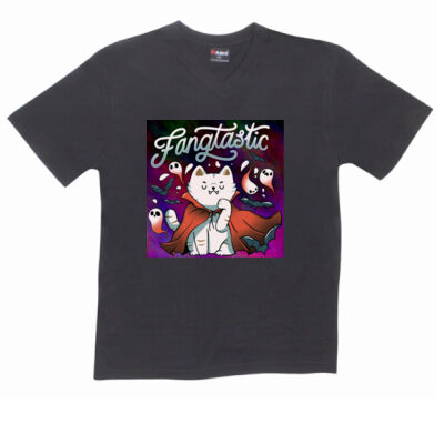 fangtastic vampire - RAMO- Mens V-Neck Tee Thumbnail