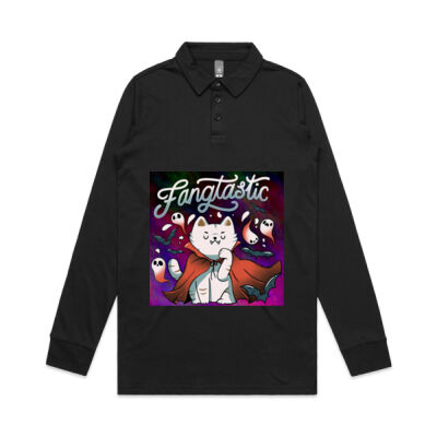 fangtastic vampire - Long Sleeve Chad Polo Thumbnail