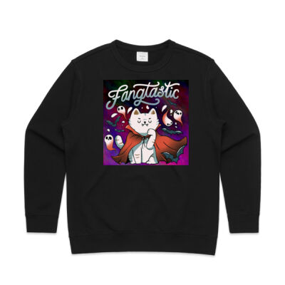 fangtastic vampire -  AS Colour - Premium Women's Crew Thumbnail