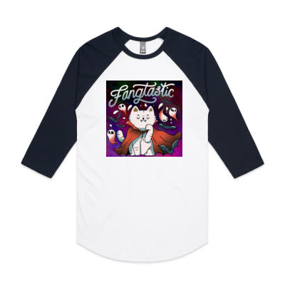 fangtastic vampire - AS Colour - Raglan Tee Thumbnail