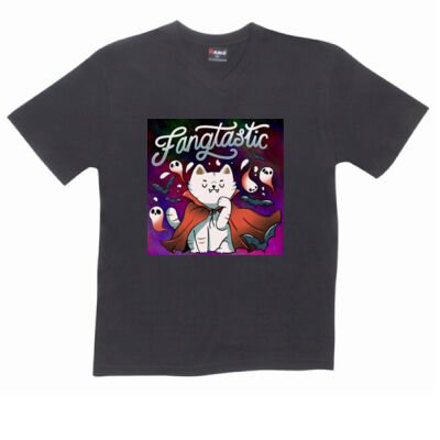 fangtastic vampire - RAMO- Mens V-Neck Tee Thumbnail