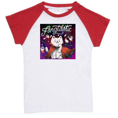 fangtastic vampire -  RAMO- Organic Baby Raglan  Thumbnail