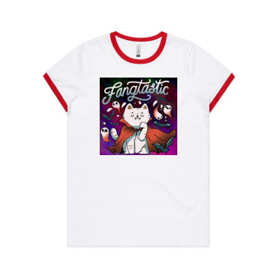 fangtastic vampire - AS Colour Women's Ringer Tee Thumbnail