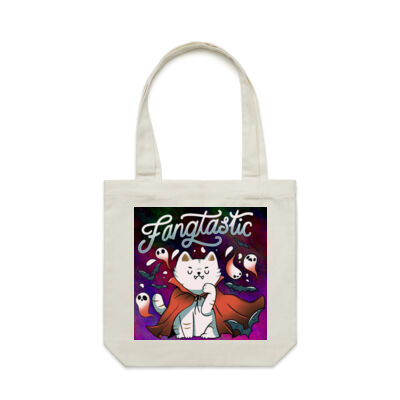 fangtastic vampire - AS Colour - Canvas Carrie Bag Thumbnail