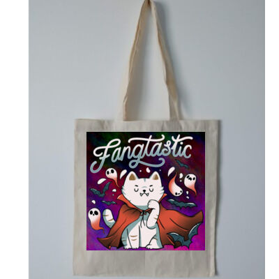 fangtastic vampire - Budget Calico Tote Bag Thumbnail