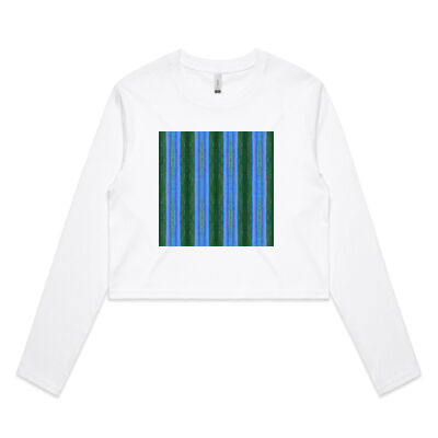 striped pattern - AS Colour - Crop Long Sleeve Tee Thumbnail