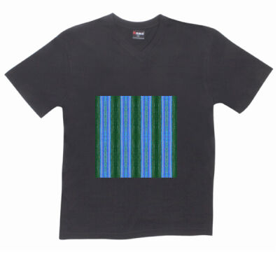 striped pattern - RAMO- Mens V-Neck Tee Thumbnail