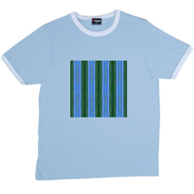 striped pattern - RAMO- Ringer Unisex Tee Thumbnail