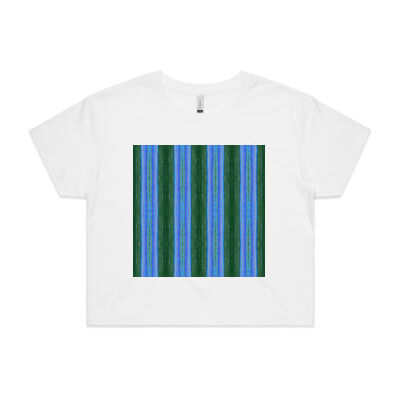 striped pattern - AS Colour - Crop Tee Thumbnail
