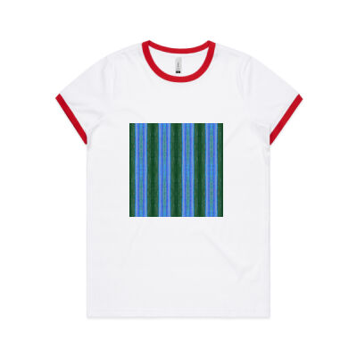striped pattern - AS Colour Women's Ringer Tee Thumbnail
