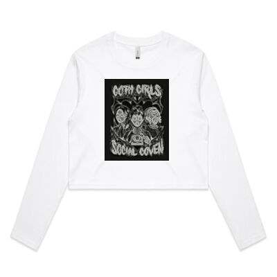 gothic art - AS Colour - Crop Long Sleeve Tee Thumbnail