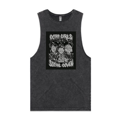 gothic art - AS Colour - Stonewash Barnard Tank Thumbnail