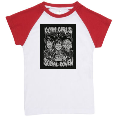 gothic art -  RAMO- Organic Baby Raglan  Thumbnail