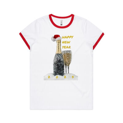 greetings - AS Colour Women's Ringer Tee Thumbnail