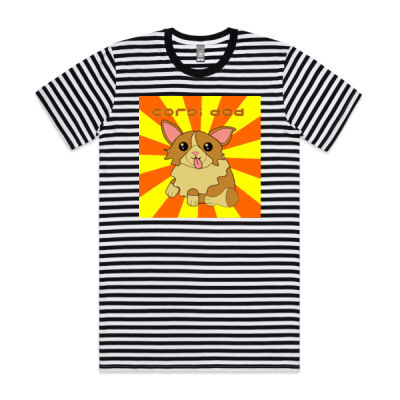cotgi dog - AS Colour Staple Tee - Striped Thumbnail