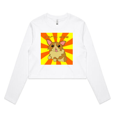 cotgi dog - AS Colour - Crop Long Sleeve Tee Thumbnail
