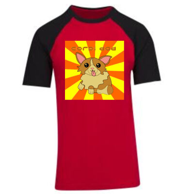 cotgi dog - RAMO - Unisex Raglan Sleeve Tee Thumbnail