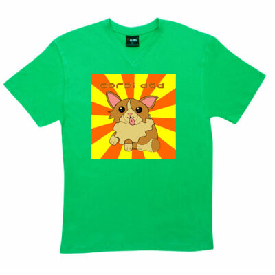 cotgi dog - RAMO- Mens V-Neck Tee Thumbnail