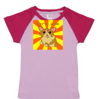 cotgi dog -  RAMO- Organic Baby Raglan  Thumbnail
