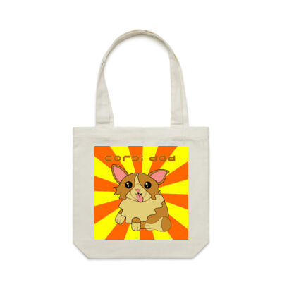 corgi dog - AS Colour - Canvas Carrie Bag Thumbnail