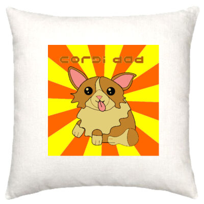 corgi dog - Linen Cushion Cover 50x50cm Thumbnail