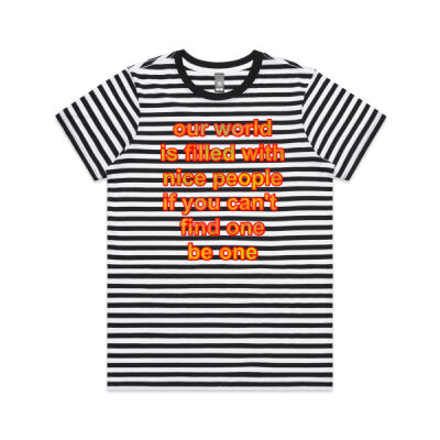 motivational quote - AS Colour Maple Tee - Striped Thumbnail